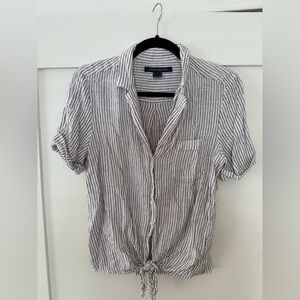 French Connection Striped Button-Down Shirt